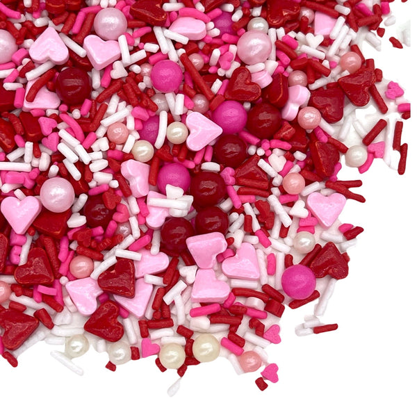 Sweet Heart Sprinkles | Valentines Sprinkles | Heart Sprinkles | Jimmies | Red Sprinkles | Manvscakes