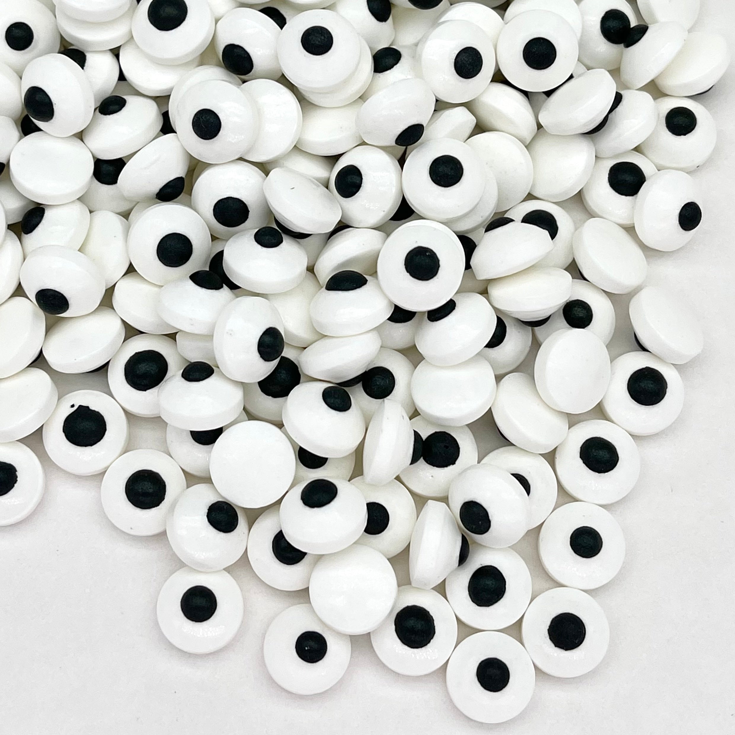 Eyeball shaped sprinkle candies for cakes, cookies, cupcakes, cake pops, cereal treats