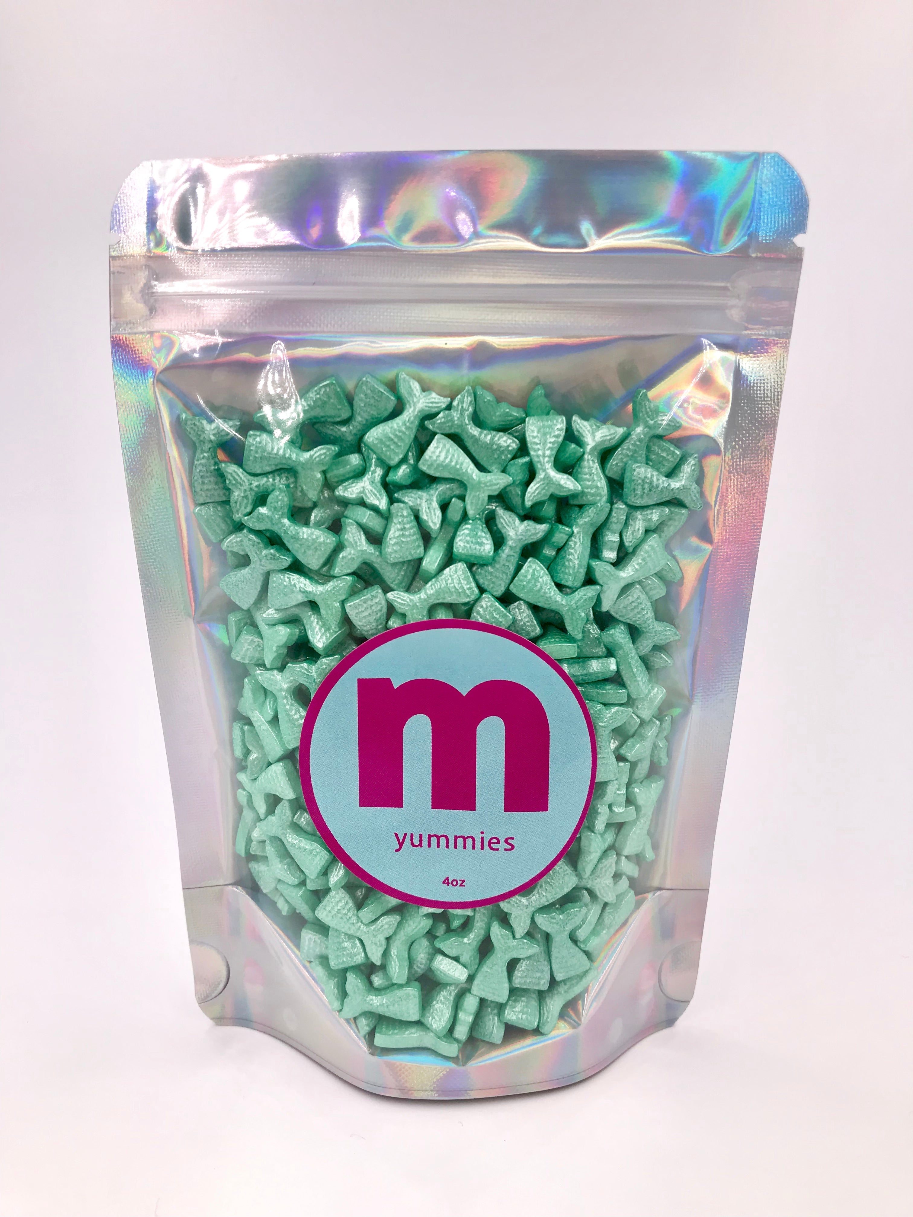 Sprinkles | Teal Mermaid Tail Shaped Sprinkles | Edible Sprinkles | Teal Sprinkles