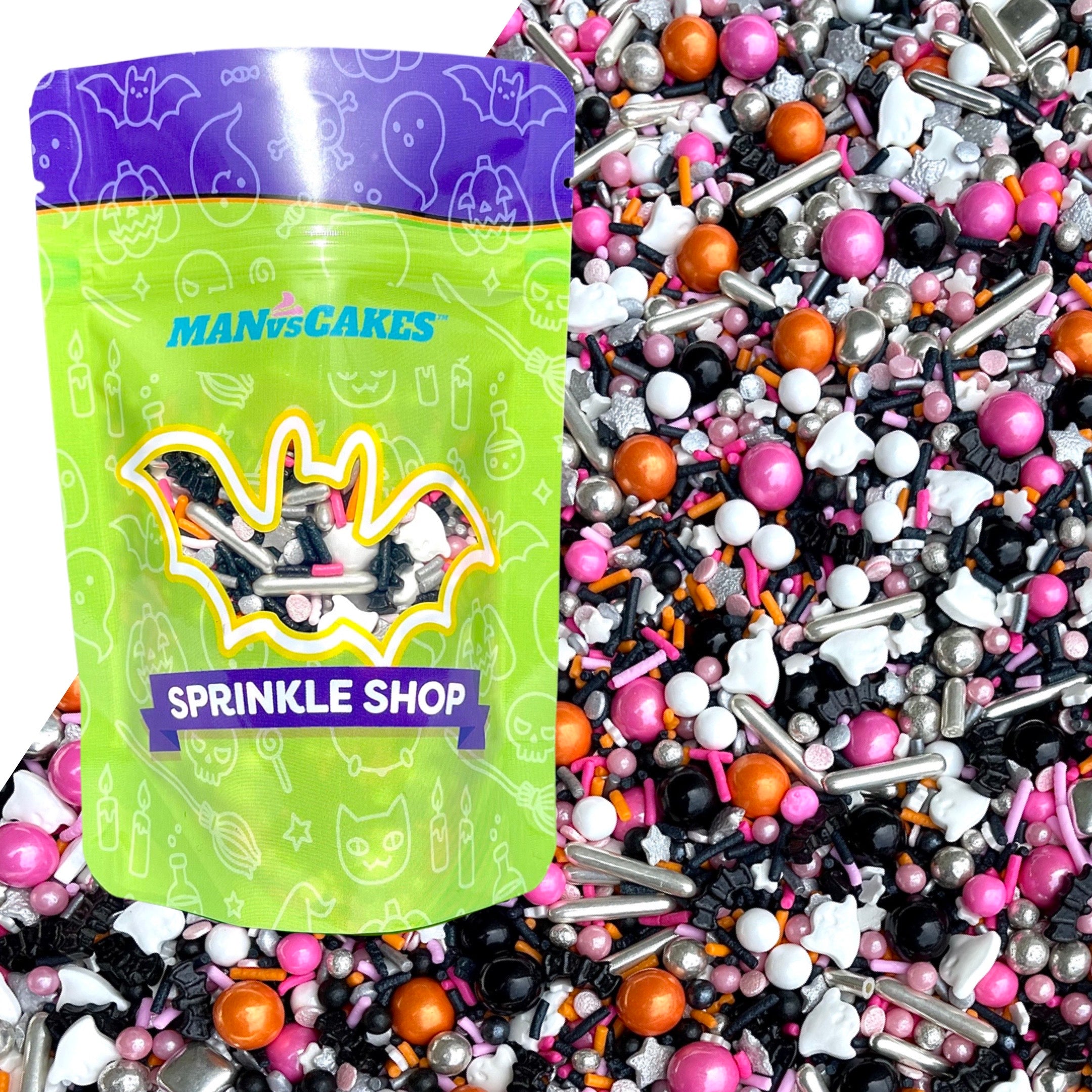 Sprinkles | Boo bubbles | Ghost sprinkles | Halloween sprinkles | Manvscakes