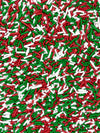 Christmas Jimmie’s, holiday sprinkles, cookie sprinkle, red and green sprinkles for cupcakes