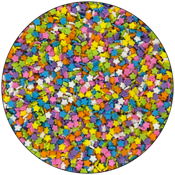 Mini pastel star confetti quins, cake decorations, cupcake sprinkles, unicorn Star sprinkle