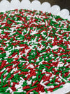 Christmas Jimmie’s, holiday sprinkles, cookie sprinkle, red and green sprinkles for cupcakes