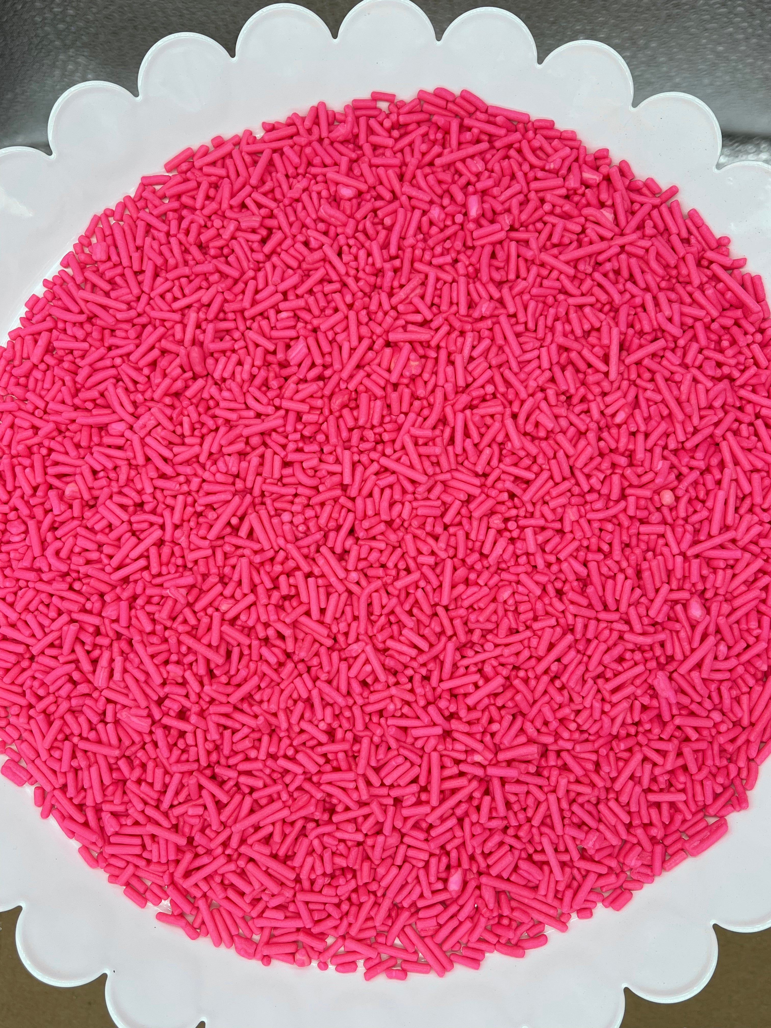 Pink sprinkles, pink cake decorations, cupcake topping, valentines day, baking, cookie decorations